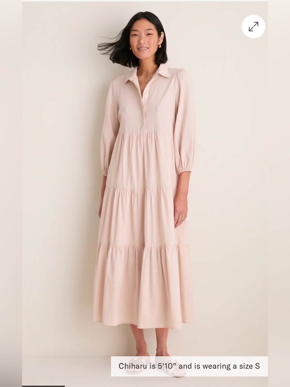Pomander Place Sandstone Cotton Mabel Maxi Dress